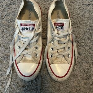Converse White and Red Sneakers